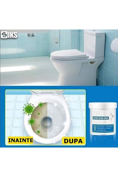 SIKS Active Oxygen Agent, Clogged Sinks, 250g, Powder Type, Dermatologically Tested, White