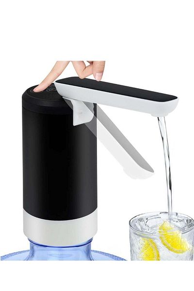huitich Portable Folding Pump Electric Water Dispenser Rechargeable USB Charging Assorted Black
