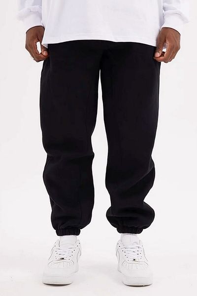BSBSPOR Black Gray Smoked Men's Women's Loose Fit Sweatpants with Elastic Legs