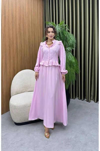 Cardella Premium Quality Tncl (Thin Jean) Fabric Double Suit Hijab Matching Shirt Skirt Double Suit