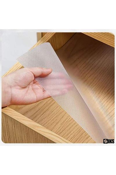SIKS Folie de protecție pentru sertare, rafturi, material impermeabil, 45 x 150 cm, albă