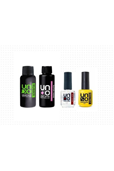 Anıl Gel Polish 4'lü Set 50 ML Super Shine Top Coat- 50 ml Rubber Base Coat||...