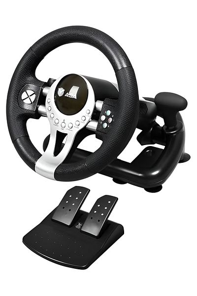 ASA Racing Steering Wheel for PS4/PS3 – 270° Gaming Wheel with Pedals