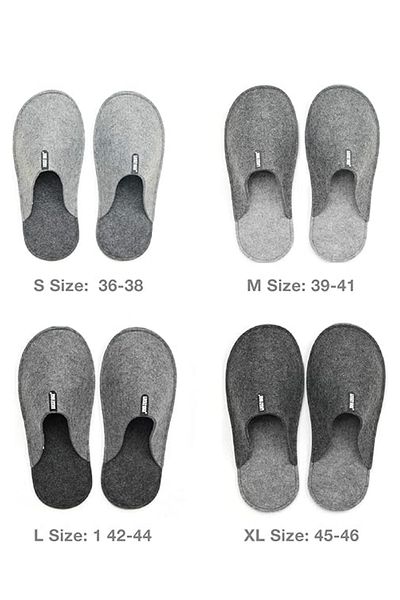SHOP MALL Lucky Sign 4Pcs Guest Slippers Unisex Σετ 4 ανδρών και γυναικών χειμωνιάτικο ζεστό αντιολισθητικό τσόχα S/M/L/XL