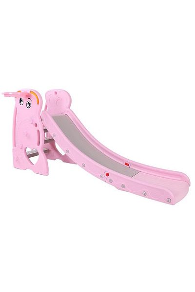 FULLJOY Foldable Elephant Slide, Pink
