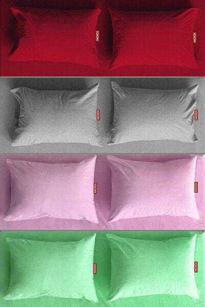 İQON Μαξιλαροθήκη 8 τεμαχίων |   κόκκινο |   γκρι |   ροζ |   πράσινο |
