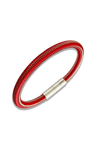Necati Gün Ars190 Men's Leather Steel Bracelet