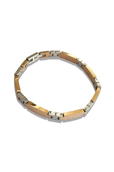 Necati Gün Ars179 Men's Leather Steel Bracelet