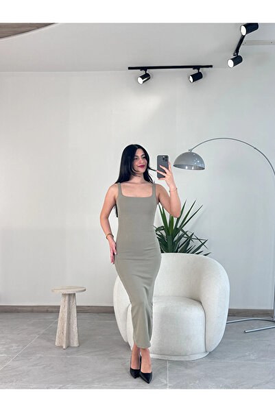 Kyra Studios فستان ماتشا كاكي