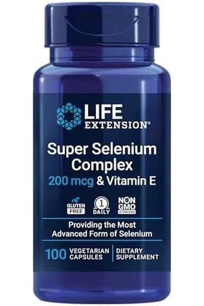 Life Extension Super Selenium Complex 200 mcg & Vitamin E Providing the Most Advanced Form of Seleni
