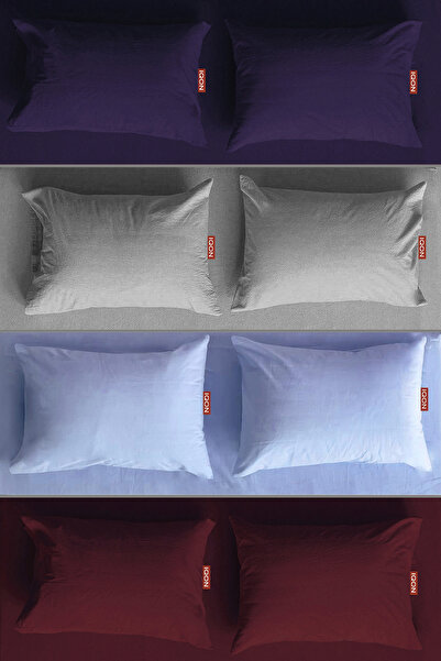 İQON Μαξιλαροθήκη 8 τεμαχίων |   μωβ |   γκρι |   μπλε |   μπορντό |