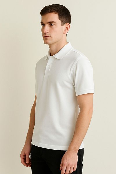 OEM Tricou Polo Cu Maneca Scurta Alb Unisex