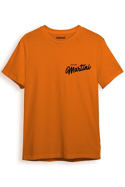 beloved.co Newyork Martini 1971 Cocktail Glass Design Digital Printed 100% Cotton Regular Fit T-Shirt