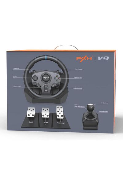 pxn Gaming Steering Wheel PXN V9 Racing Wheel 270/900° Sim Driving