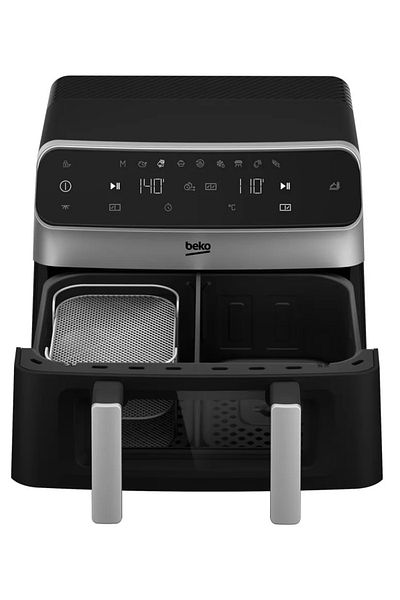 Beko Friteuză ExpertFry FRL6488, aer cald dublu, 3 în 1, 9,5 l, 2400 W, control tactil, 9 programe