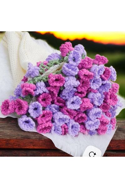Charme Elegant șal buchet tricotat manual