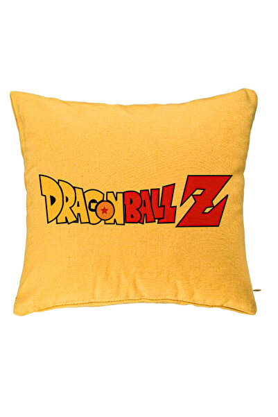 BEKZ Μαξιλαροθήκη με λογότυπο Dragonball, 40x40 εκ., Κίτρινη