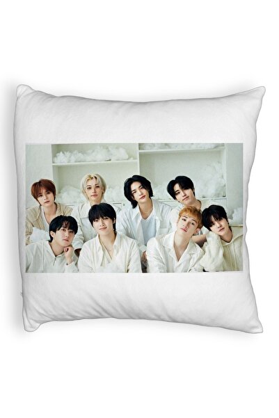 BEKZ Αφράτο Διακοσμητικό Μαξιλάρι, Stray Kids 14, 45×45 cm, Με φερμουάρ