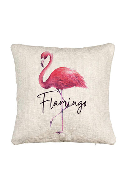 BEKZ Perna Decorativa Canapea, Model Flamingo, 40x40 cm, Cu fermoar