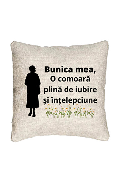 BEKZ Fata de perna Canapea pentru Bunica 17, 40x40 cm, Cu fermoar