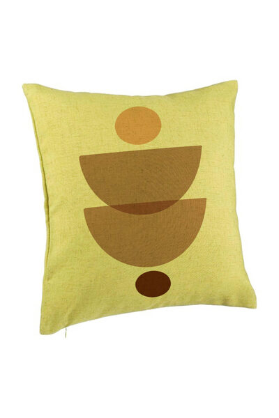 BEKZ Perna Decorativa, Model cu Model Abstract Creativ 3, 40x40 cm, Verde, Hu...