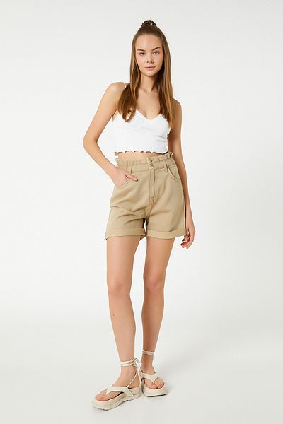 shiny date Ribbed Lace V-Neck Strap Crop Tank Top