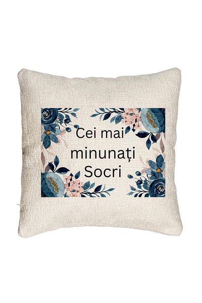 BEKZ Fata de perna Canapea pentru Socri 1, 40x40 cm, Cu fermoar