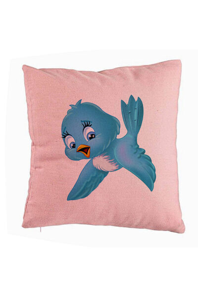 BEKZ Fetă de pernă, Model Tweettweet, 40x40 Cm, Roz