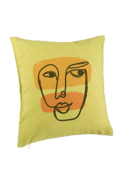 BEKZ Μαξιλαροθήκη, Σχέδιο Κορίτσι Γυναίκα, 40x40 Εκ., Πράσινο