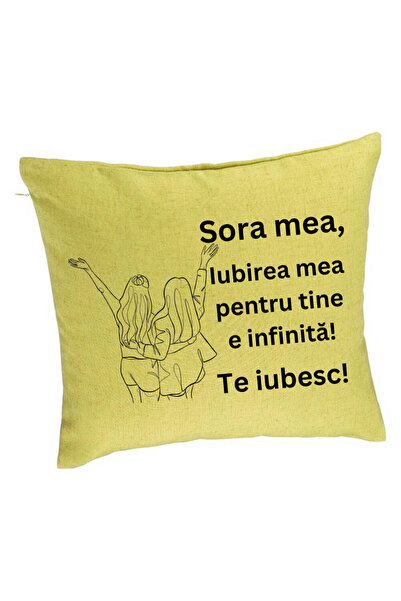 BEKZ Față de pernă My Sister 5, 40x40 cm, verde