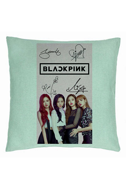 BEKZ Față de pernă Blackpink, Model 16, 40x40 cm, Verde mentă
