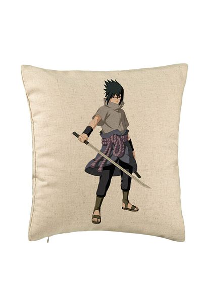 BEKZ Față de pernă cu Nsruto Sasuke, 40x40 cm, bej