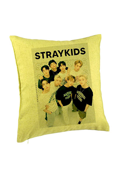 BEKZ Față de pernă, Stray Kids 4, 40×40 cm, verde