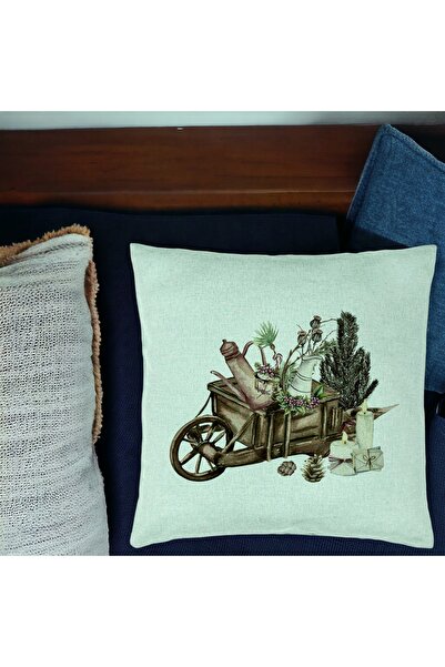 BEKZ Калъфка за възглавница с коледна тематика, 18 бр., 40x40 см, ментово зелена