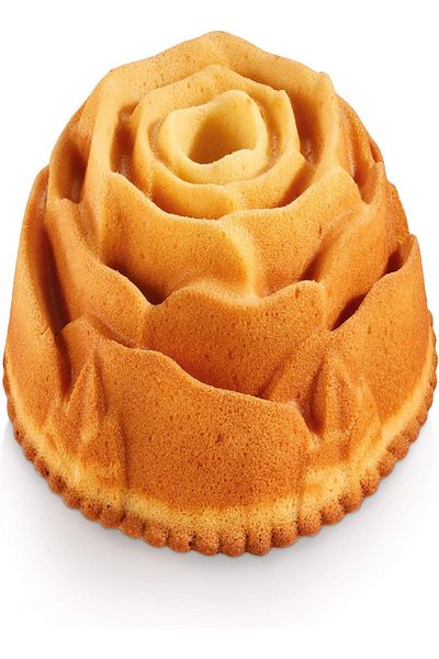 TESCOMA Delicia Rose Flower-Shaped Tall Bundtform Pan 24 cm – Non-Stick, Elegant Design