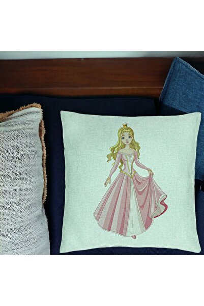 BEKZ Față de pernă, model prințesă aurie, 40x40 cm, verde mentă