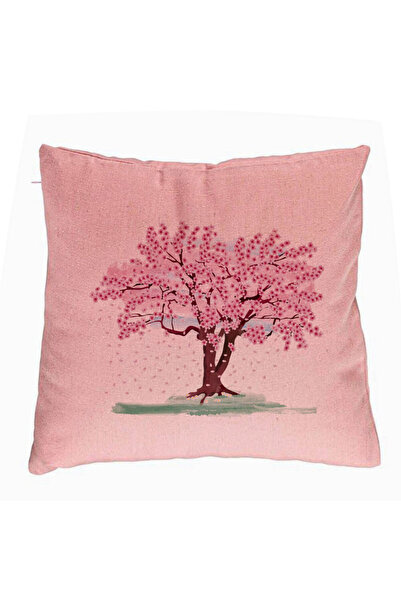 BEKZ Față de pernă, model cu trandafiri, 40x40 cm, roz