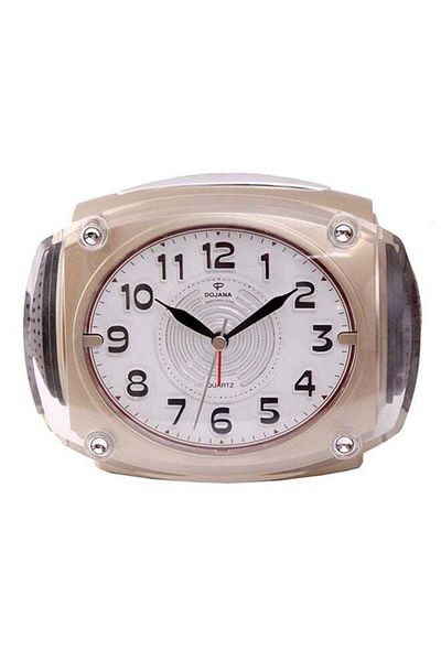 dojana Digital Alarm Clock Beige/White