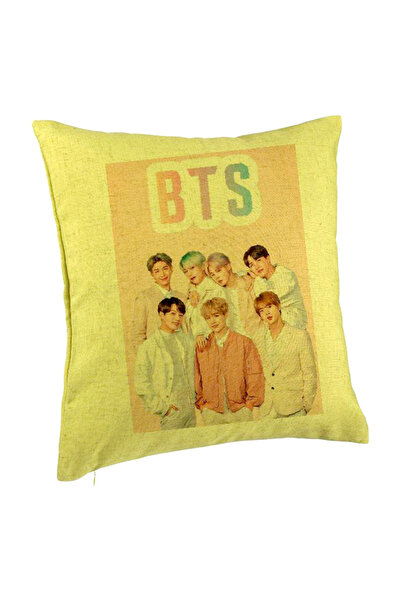 BEKZ Perna Decorativa BTS Army 6, 40×40 cm, Verde, Husa Detasabila, Burduf