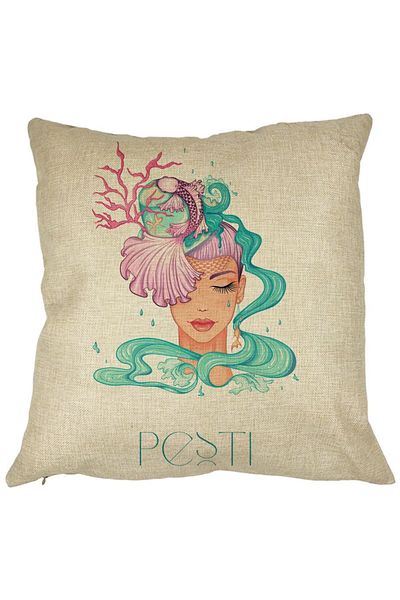 BEKZ Față de pernă, Pești, 40x40 cm