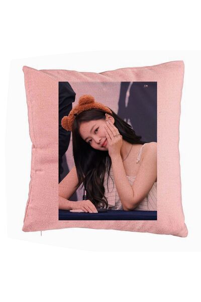 BEKZ Μαξιλαροθήκη Blackpink Jennie 3, 40x40 εκ., Ροζ