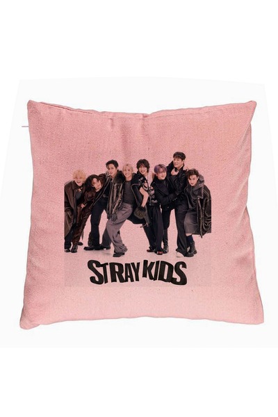 BEKZ Μαξιλαροθήκη, Stray Kids 6, 40x40 εκ., Ροζ