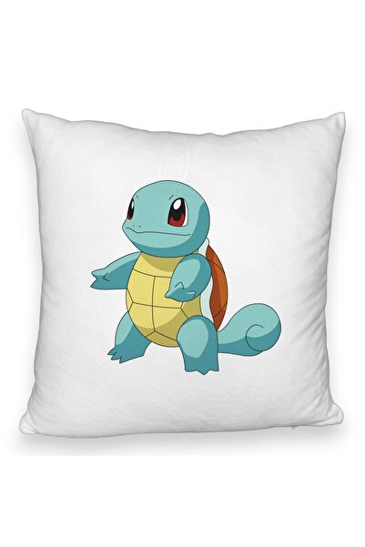 BEKZ Față de pernă pufoasă, model Squirtle Kids, 40x40 cm, albă