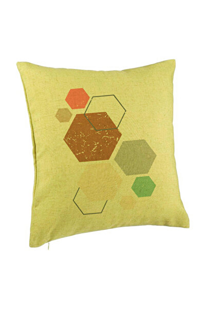 BEKZ Perna Decorativa, Model Forme Geometrice 3, Multicolor 40x40 cm, Verde, ...