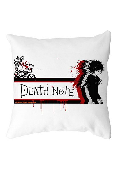 BEKZ Death Note 3 Pillowcase, 40x40 Cm, White, Matte