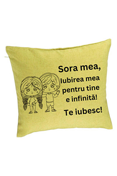 BEKZ Perna Decorativa Sora mea 19, 40x40 cm, Verde, Husa Detasabila, Burduf