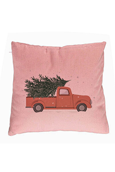BEKZ Декоративна възглавница с коледна тематика, 15 бр., 40x40 см, розова, с ...