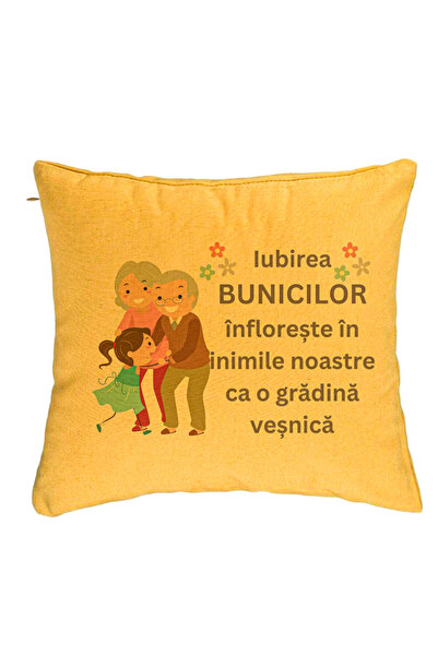 BEKZ Față de pernă pentru 2 bunici, 40x40 cm, galbenă