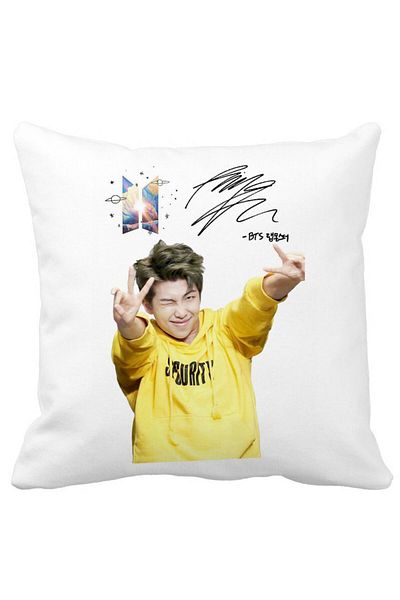 BEKZ Bts Kim 2 Pillowcase, 40x40 Cm, White, Matte