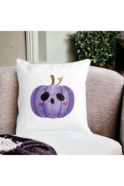 BEKZ Halloween Pillowcase 10, 40x40 Cm, White, Matte
